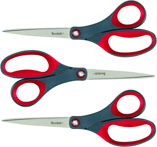 Scotch 8 Precision Scissors Great for Everyday Use (1448) (Pack of 3)