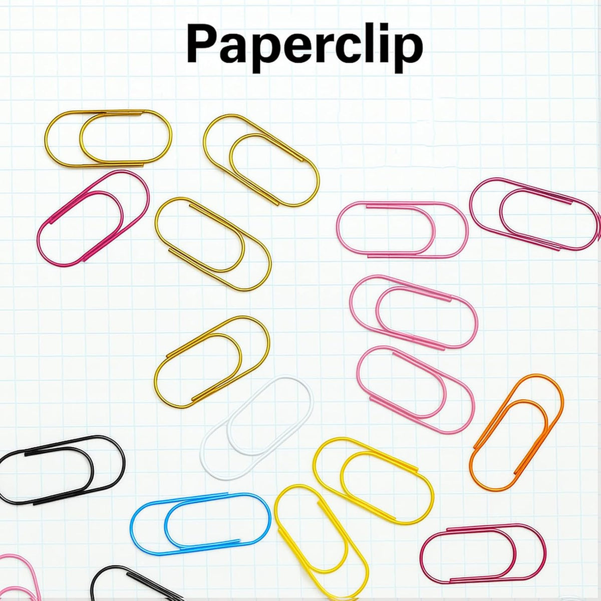 50 Pcs Cute Jumbo Planner Paper Clips 2 Inch, Fun Office Supplies
