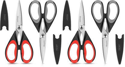 iBayam Kitchen Scissors Shears All Purpose Heavy Duty, Protective Sheath