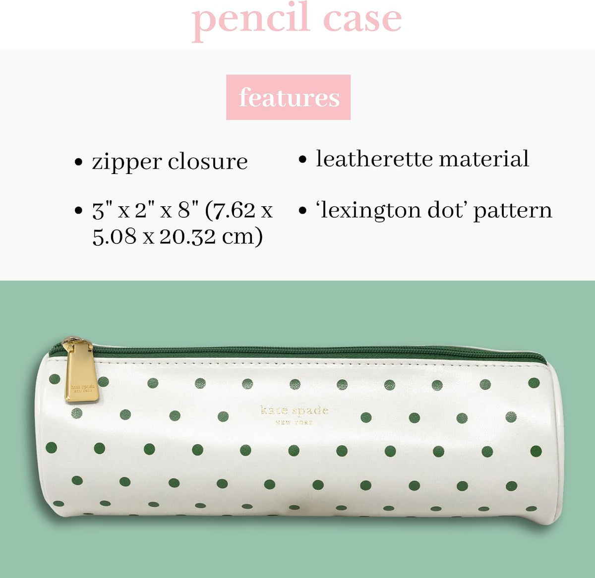 kate spade new york Leatherette Pouch, Lexington Dot