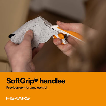Fiskars 6" Easy Action Micro-Tip Scissors, Sewing, Arts & Crafts Tools