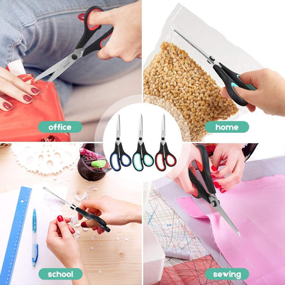 iBayam 8.5" Heavy Duty Scissors All Purpose for Office School Crafts Sewing