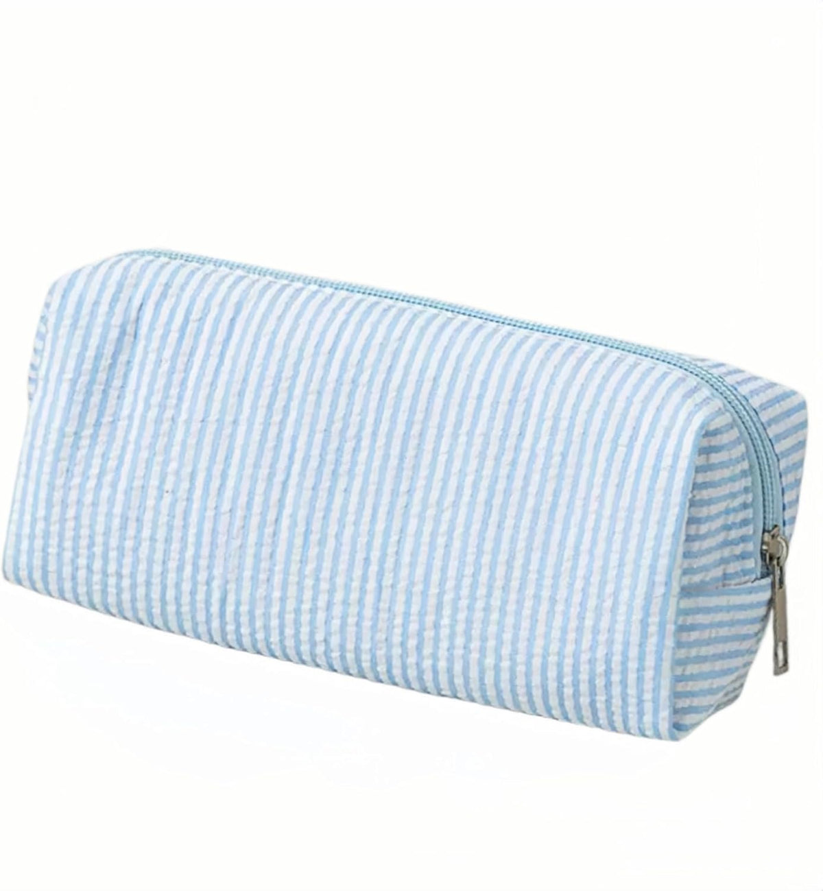 Pencil Case Aesthetic Pencil Pouch for Women Pencil Case Small (Striped blue)