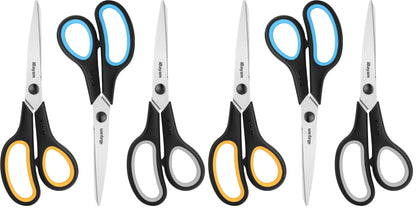iBayam 8" Heavy Duty Scissors All Purpose for Office School Crafts Sewing