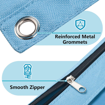 Forvencer 6 Pack Pencil Pouches for 3 Ring Binder, Smooth Zipper Pencil Bag