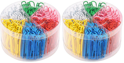 Sunmns 300 Pieces Large Colorful Paper Clips, 2 Inch