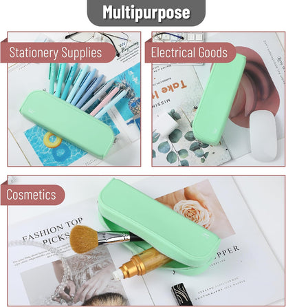 Mr. Pen- Silicone Pencil Case, Aesthetic Pencil Bag for Women, Makeup Pouch