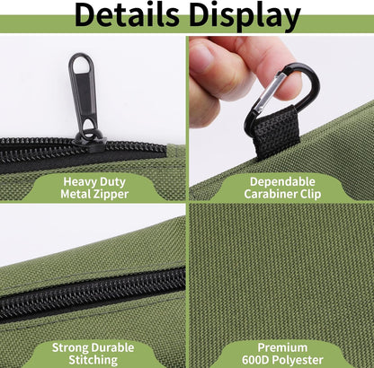 3 Pack Tool Bag Zipper Pouch, Premium Tool Pouch, Utility Storage Organizer