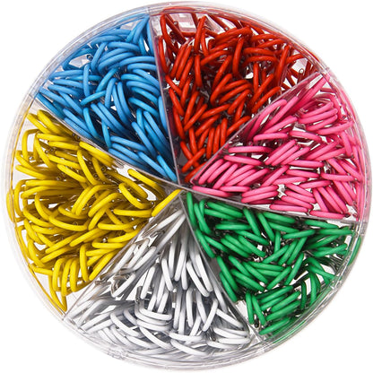 Sunmns 300 Pieces Large Colorful Paper Clips, 2 Inch