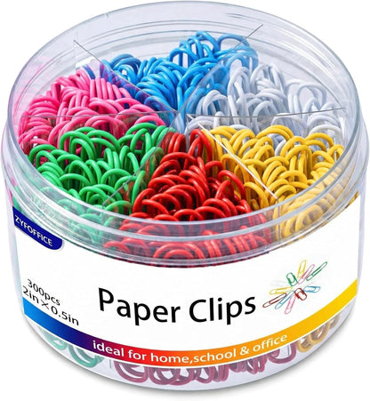 Colored Jumbo Paper Clips, 2 Inch (50mm), 300PCS
