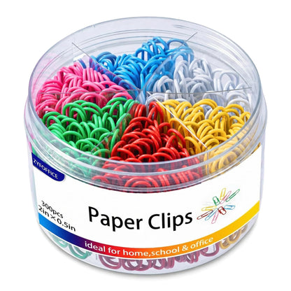 Colored Jumbo Paper Clips, 2 Inch (50mm), 300PCS