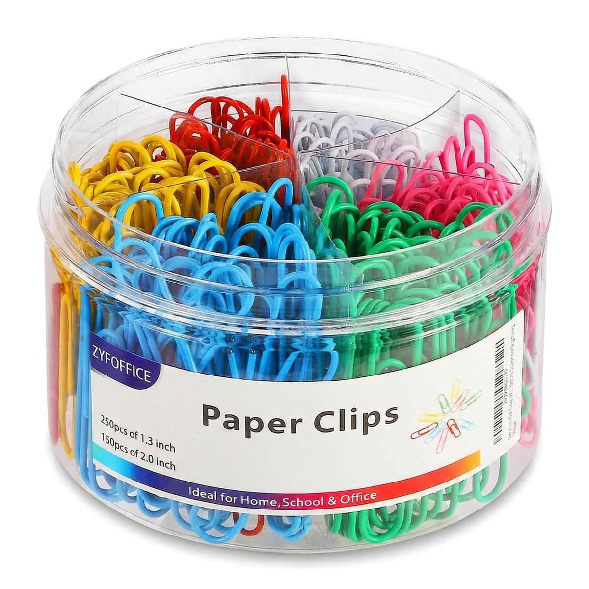 Colored Jumbo Paper Clips, 2 Inch (50mm), 300PCS