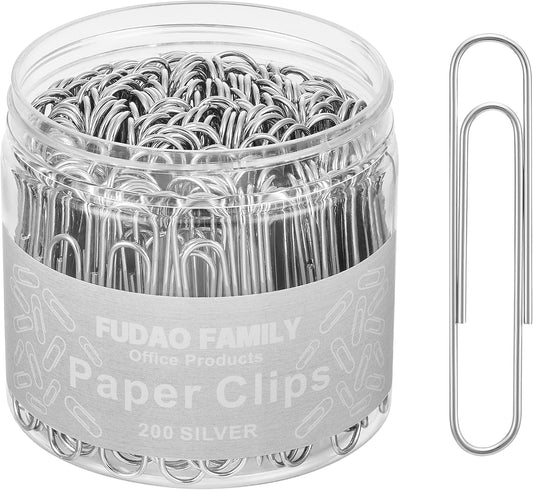 Jumbo Paper Clips, 2 Inch Paper Clip, 200 pcs Large Paperclips