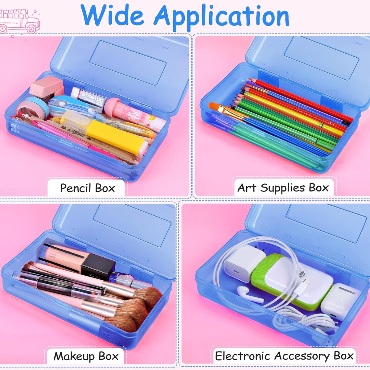 Sooez Pencil Case, Pencil box, Crayon box, Back to School Supplies