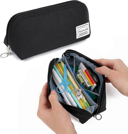 Pencil Case,Large Opening Pencil Pouch,Zipper Closure,Portable Stationery Organizer pencil bag,Office Travel Multi-Purpose Bag