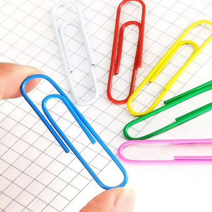 Paper Clips, 100Pcs 2 Inch Large Paperclips Assorted Color