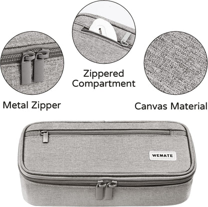 WEMATE Pencil Case, Large Storage Organizer, Makeup Bag, Teacher Must - have, Big Pencil Pouch, Marker Case for College