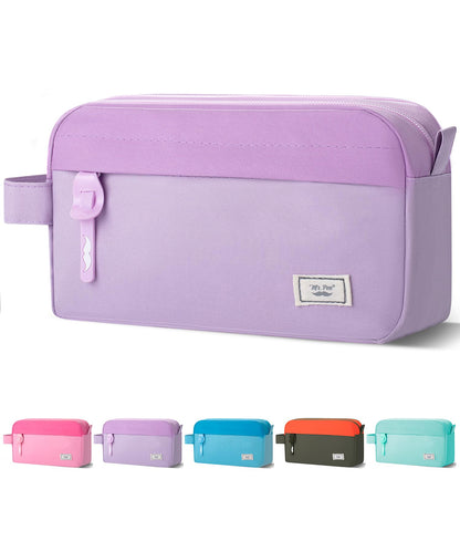 Mr. Pen- High Capacity Pencil Case, Large Pencil Pouch with 3 Compartments and 2 Pockets, Large Pencil Bag with Smooth Zipper, Cute Pencil Case Pouch Organizer, School Supplies for Teens