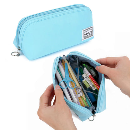 Pencil Case,Large Opening Pencil Pouch,Zipper Closure,Portable Stationery Organizer pencil bag,Office Travel Multi-Purpose Bag