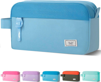 Mr. Pen- High Capacity Pencil Case, Large Pencil Pouch with 3 Compartments and 2 Pockets, Large Pencil Bag with Smooth Zipper, Cute Pencil Case Pouch Organizer, School Supplies for Teens
