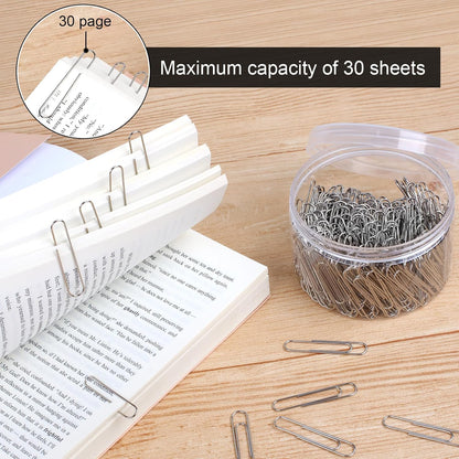 280 Pcs Large Paper Clips, 2 Inch Jumbo Paper Clips, Silver Paperclips, Stainless Steel Large Paperclips Office for Teacher Supplies School Supplies