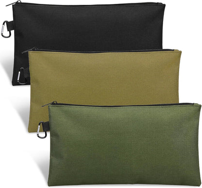 3 Pack Tool Bag Zipper Pouch, Premium Tool Pouch, Utility Storage Organizer