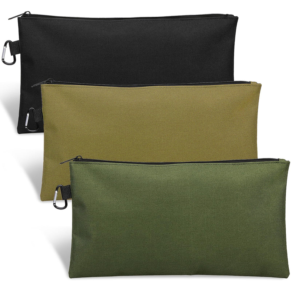 3 Pack Tool Bag Zipper Pouch, Premium Tool Pouch, Utility Storage Organizer