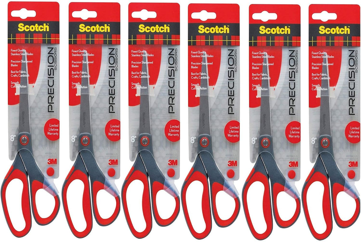 Scotch 8 Precision Scissors Great for Everyday Use (1448) (Pack of 3)